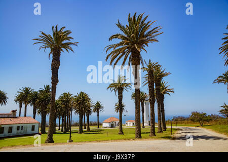 Schönen Nachmittag Landschaft rund um Point Vicente Lighthouse, California Stockfoto