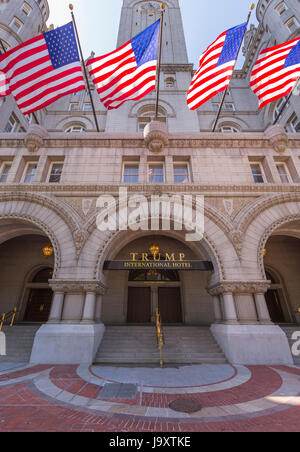 WASHINGTON, DC, USA - Trump International Hotel Pennsylvania Avenue. Stockfoto