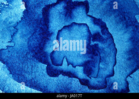 Hand-Farbe Blau abstrakten Hintergrund Stockfoto
