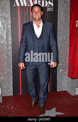 Nick Pickard Teilnahme an der British Soap Awards 2017 an The Lowry, Salford, Manchester. Stockfoto