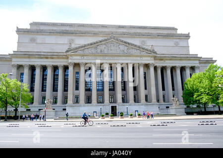 Nationalarchiv der Vereinigten Staaten von Amerika, Verfassung Avenue, Washington DC, USA Stockfoto