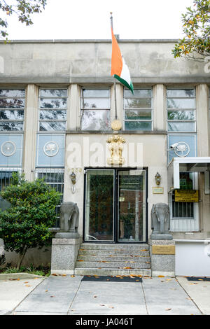Indische Botschaft, Washington DC, USA Stockfoto