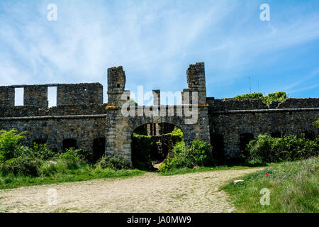 Serie umzusehen. Mittelalterliche Burgruine Stockfoto