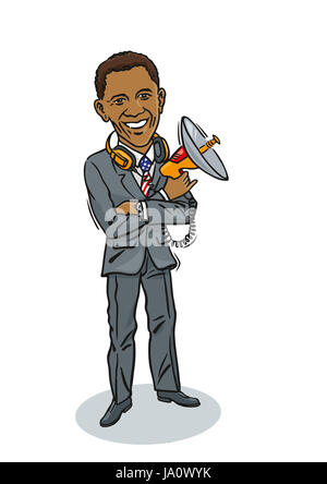 Barack Obama Spionage Stockfoto