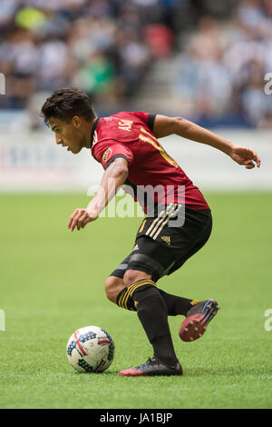 Vancouver, Kanada. 3. Juni 2017. Yamil Asad (11) von Atlanta vereint.  Vancouver Atlanta 3-1 Niederlage. Vancouver Whitecaps Vs Atlanta United BC Place Stadium.  © Gerry Rousseau/Alamy Live-Nachrichten Stockfoto