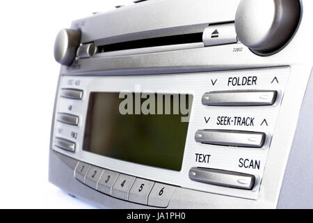 Multimedia-Anlage eines modernen Autos. Stockfoto