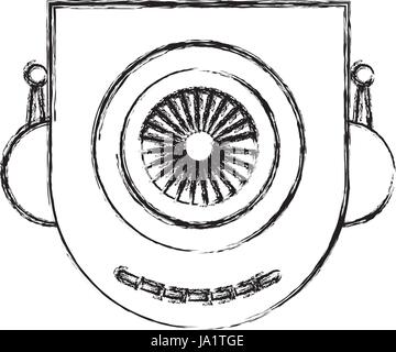 Roboterkopf Spielzeug Stock Vektor