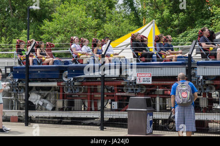 Top Thrill Dragster im Cedar Point Stockfoto