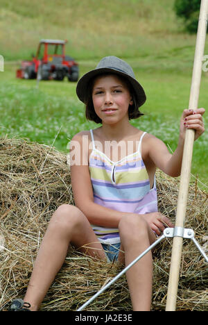 Weiblich, Teen, Gesicht, entspannt, Sommersprossen, jung, junge, Mädchen, Mädchen, natürliche, Stockfoto