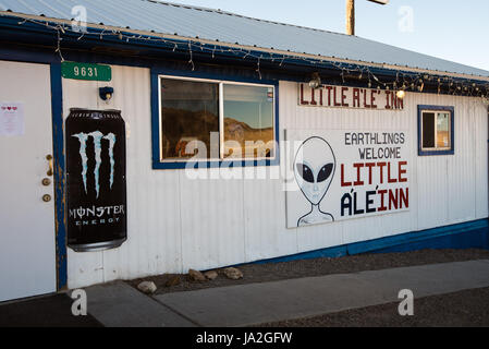 Die kleine Le ' Inn, ein Themen-Restaurant und Motel in Rachel, Nevada, am Extraterrestrial Highway in der Nähe von Area 51. Stockfoto