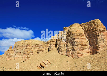 Schöne Badlands im Chubut-Tal, entlang Route 12, Chubut, Argentinien Stockfoto