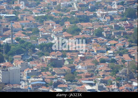 Tempel, Säule, Türkei, Vetter, Pergamon, Seilbahn, historische, Tempel, Act, Stockfoto