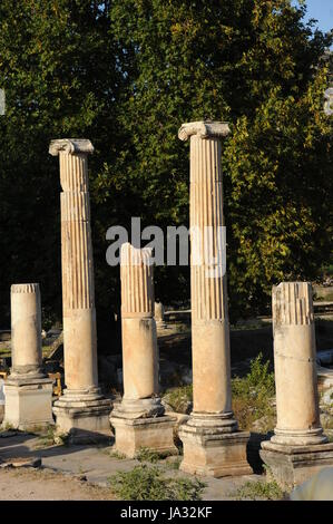 Akt, Leistung, Säule, Türkei, Kapitel, Ausgrabungen, Vetter, Akt, Stockfoto