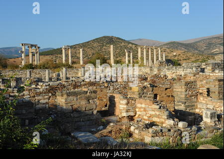 Akt, Leistung, Säule, Türkei, Kapitel, Ausgrabungen, Vetter, Akt, Stockfoto