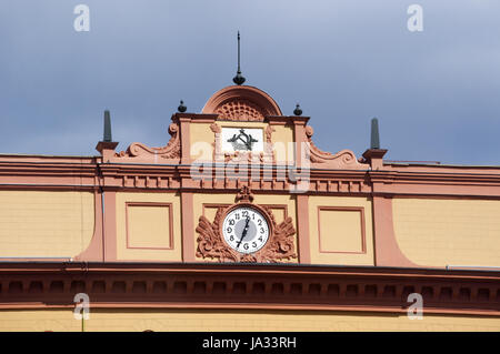 Moskau: das Gebäude der Lubjanka, populärer Name für den Hauptsitz des Kgb und angeschlossene Gefängnis Lubjanka-Platz, ein 1897 neobarocke Gebäude Stockfoto