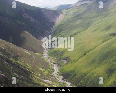 Suchen nach Gasgale Gill, Lake District, Cumbria, Vereinigtes Königreich Stockfoto