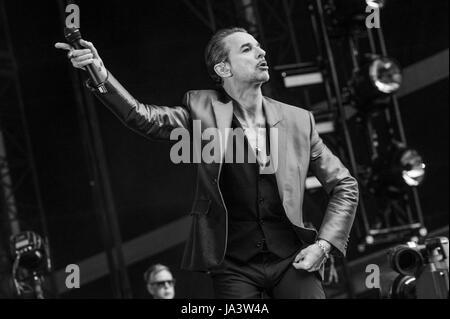 Depeche Mode Spielen London Stadium im Queen Elizabeth Olympic Park auf Samstag, 3. Juni 2017 als Teil ihrer "Global Spirit"-Tour.  Bilder Copyright (c) Ken Harrison Fotografie - www.kenharrisonphotography.co.uk möchten Sie kopieren oder Bilder verwenden, wenden Sie sich an Ken Harrison Fotografie an; Info@kdharrison.Co.UK für weitere Informationen.  Web: www.kenharrisonphotography.co.uk E-Mail: info@kdharrison.co.uk Twitter: @kenharrison101 Facebook: www.facebook.com/KenHarrisonPhotography Stockfoto