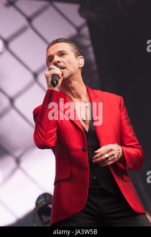 Depeche Mode Spielen London Stadium im Queen Elizabeth Olympic Park auf Samstag, 3. Juni 2017 als Teil ihrer "Global Spirit"-Tour.  Bilder Copyright (c) Ken Harrison Fotografie - www.kenharrisonphotography.co.uk möchten Sie kopieren oder Bilder verwenden, wenden Sie sich an Ken Harrison Fotografie an; Info@kdharrison.Co.UK für weitere Informationen.  Web: www.kenharrisonphotography.co.uk E-Mail: info@kdharrison.co.uk Twitter: @kenharrison101 Facebook: www.facebook.com/KenHarrisonPhotography Stockfoto