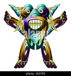 Kunst, Tier, Tiere, künstlerische, alien, lachen, lachen, lachen, Twit, kichern, Stockfoto