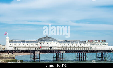 Blick auf den Palace Pier in Brighton Stockfoto