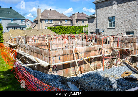 Montreal, Kanada - 27. Mai 2017: der Bau eines Hauses, teuer Stockfoto