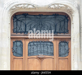 Hôtel Mezzara, 60, rue La Fontaine Paris 16e, Hector Guimard Architekt, 1910 Stockfoto