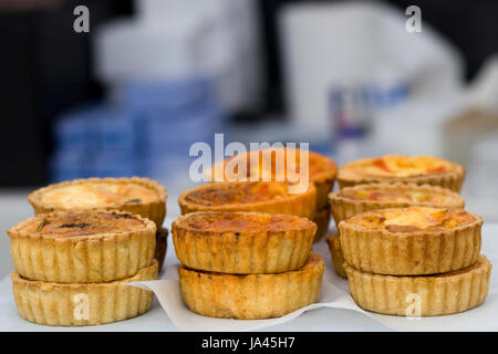 Hausgemachte Quiche Stockfoto