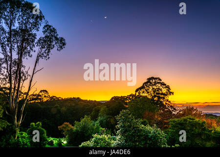 Sonnenaufgang am Mount Murray, NSW Stockfoto