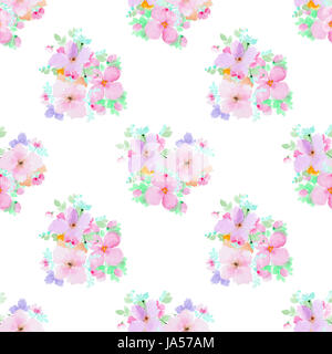 Aquarell nahtlose Muster Stockfoto