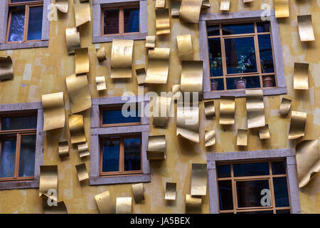 Kunsthofpassage Innenhöfe in Dresden Neustadt, Deutschland Fassadendetail Stockfoto