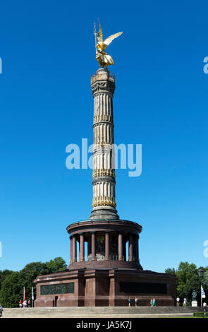 SiegessÃ¤ule (Siegessäule), GroÃŸer Stern, Berlin, Deutschland Stockfoto