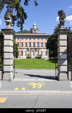 Villa Ciani am Botanischen Garten von Lugano, Schweiz Stockfoto