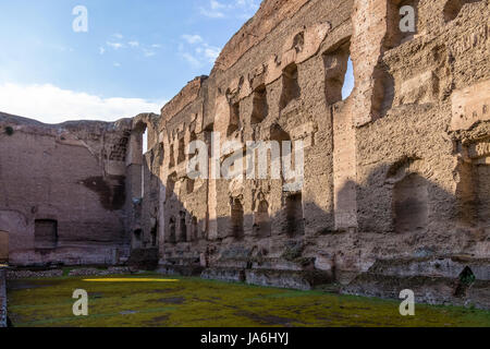 Bäder von Caracalla (Termas di Caracalla) Ruinen - Rom, Italien Stockfoto