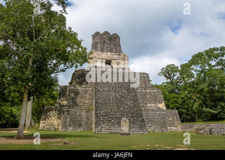 Maya-Tempel II im Tikal National Park - Guatemala Stockfoto