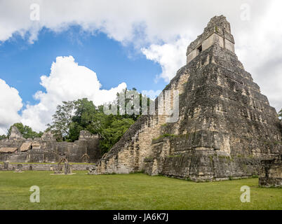 Maya Tempel ich (Gran Jaguar) im Tikal National Park - Guatemala Stockfoto