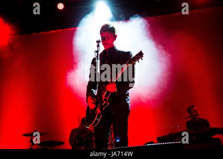 Sesto San Giovanni, Mailand, Italien. 23 Aug, 2017. Interpol live bei Carroponte Credit: Roberto Finizio / alamy Leben Nachrichten Stockfoto