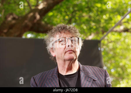 Edinburgh, Schottland 24. August. Tag 13 Edinburgh International Book Festival. Im Bild: Paul Muldoon, irischer Dichter. Er verfügt über mehr als 30 Sammlungen veröffentlicht und gewann den Pulitzer-preis für Poesie und dem Eliot Preis. Credit: Pako Mera/Alamy leben Nachrichten Stockfoto