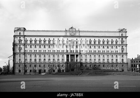 FSB (ehemalige KGB) aufbauend auf Lubjanka-Platz in Moskau Stockfoto