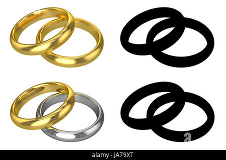 isoliert, Hochzeit, Ehe, Eheschließung, Trauung, Leben Stockfoto