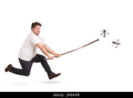 Angriff der Mücken Stockfoto