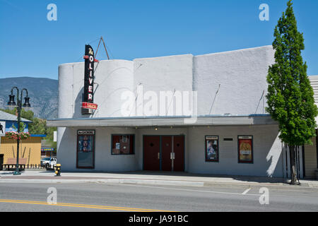 Kino in Oliver, BC, Kanada.  Kleinstadt-Kino. Stockfoto