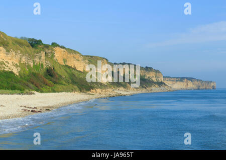 Frankreich, Calvados, Vierville sur Mer, Omaha Beach und Pointe du Hoc Stockfoto