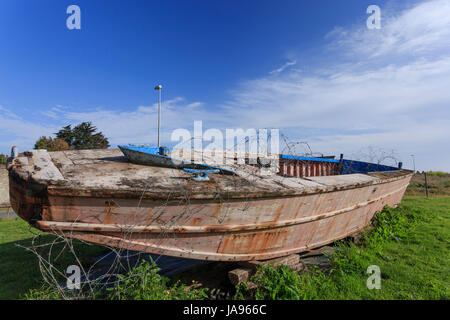 Frankreich, Calvados, Vierville sur Mer, D-Day Museum, Omaha Landing Craft Stockfoto