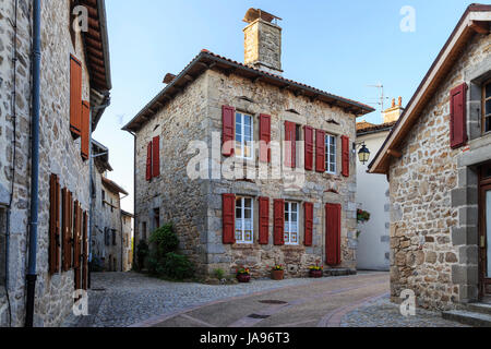 Frankreich, Cantal, Marcoles, innerhalb der mittelalterlichen Dorf Stockfoto