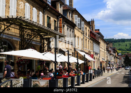 Frankreich, Franche Comte, Pontarlier, Republique Straße Stockfoto