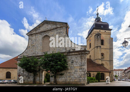 Frankreich, Franche Comte, Pontarlier, Saint Benigne Kirche Stockfoto