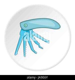 Klappbare Messer Symbol, Cartoon-Stil Stock Vektor