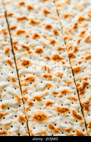 Matzen, ungesäuertes Brot Stockfoto