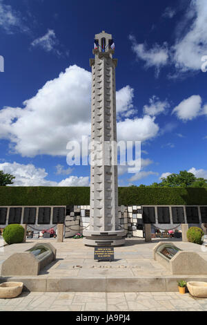 Frankreich, Haute Vienne, Oradour-sur-Glane, Gedenkstätte auf dem Friedhof Stockfoto