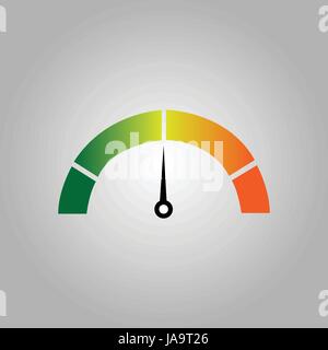 Energie-Effizienz-Indikator-Design-Darstellung Stock Vektor